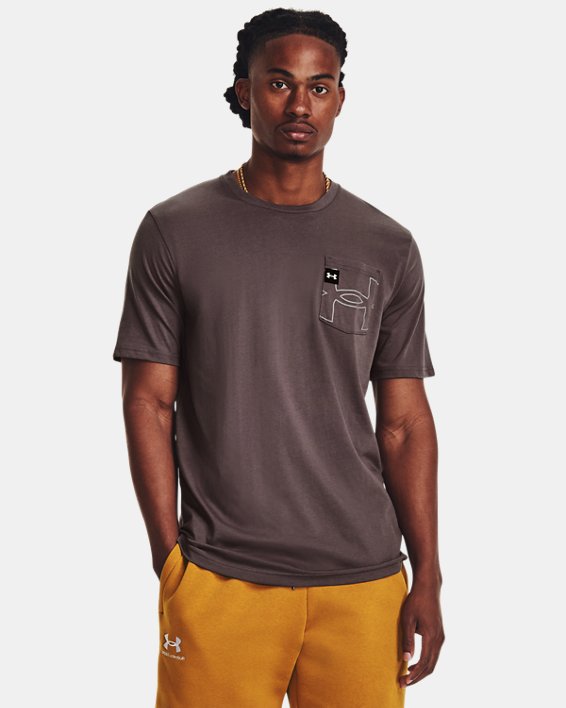 Men's UA Elevated Core Pocket Short Sleeve, Gray, pdpMainDesktop image number 0